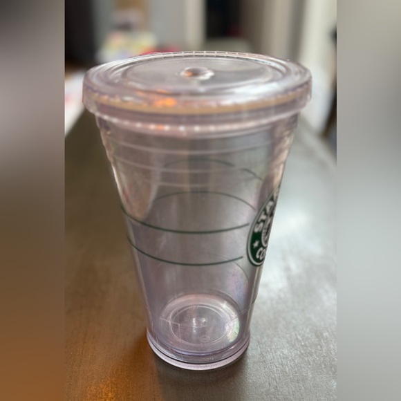 Starbucks Clear Tumbler with Green Logo - Picture 4 of 6